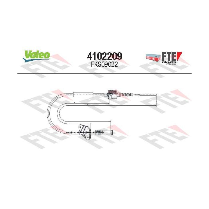 Sankabos trosas VALEO 4102209
