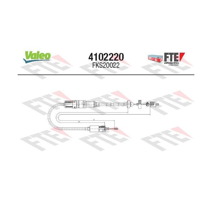 Sankabos trosas VALEO 4102220