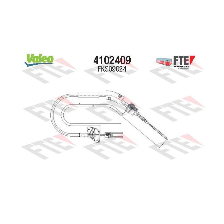 Sankabos trosas VALEO 4102409