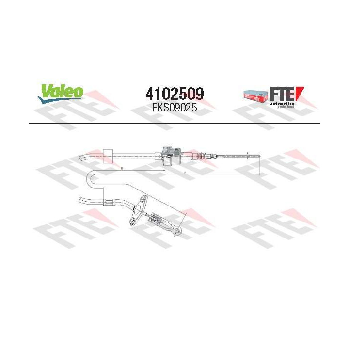 Sankabos trosas VALEO 4102509