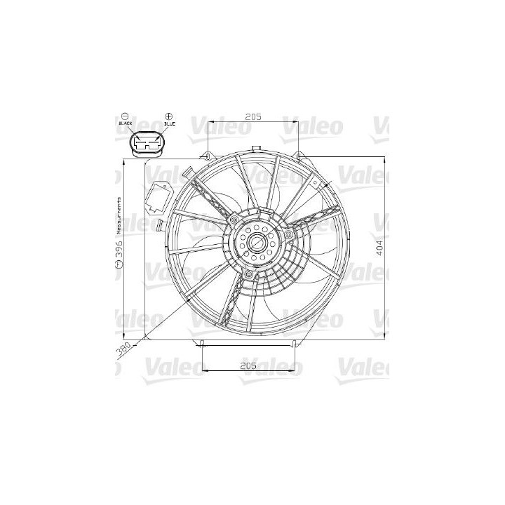 Ventiliatorius, radiatoriaus VALEO 696215