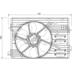 Ventiliatorius, radiatoriaus VALEO 696456