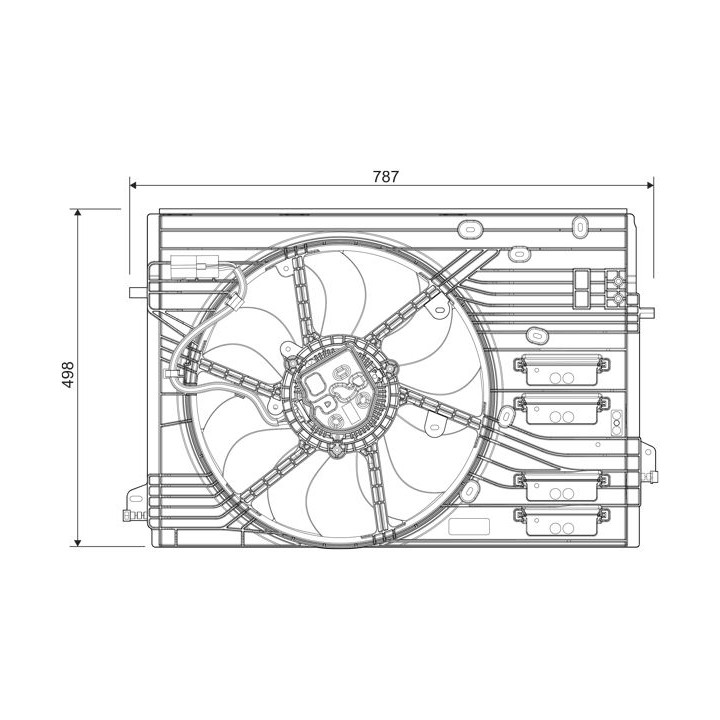 Ventiliatorius, radiatoriaus VALEO 696456