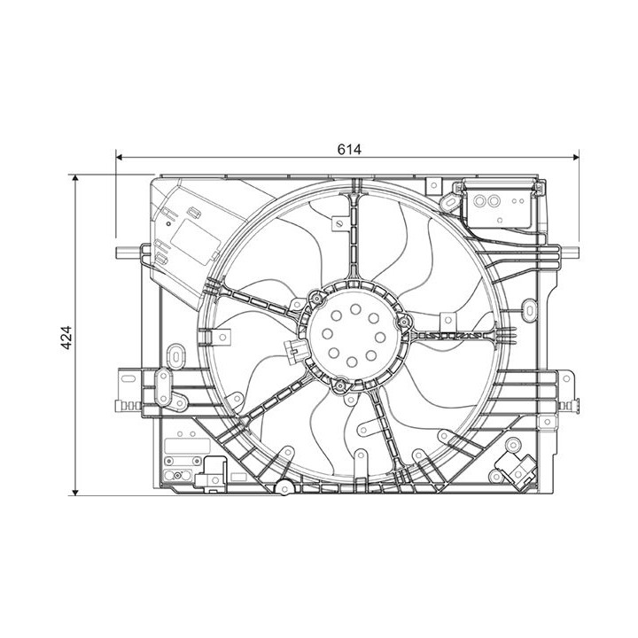 Ventiliatorius, radiatoriaus VALEO 696458