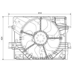 Ventiliatorius, radiatoriaus VALEO 696459