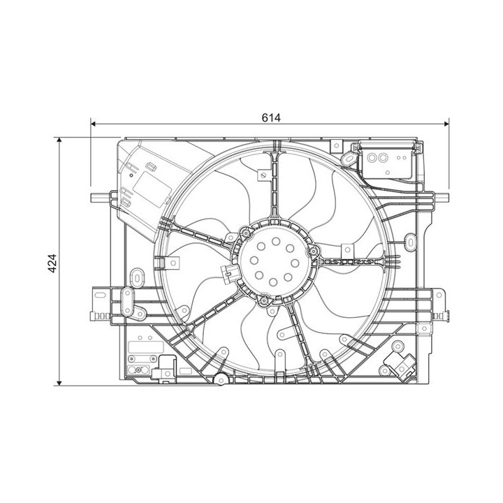 Ventiliatorius, radiatoriaus VALEO 696459