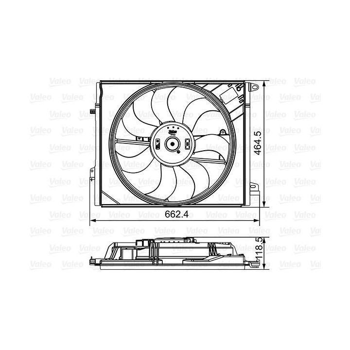 Ventiliatorius, radiatoriaus VALEO 696881