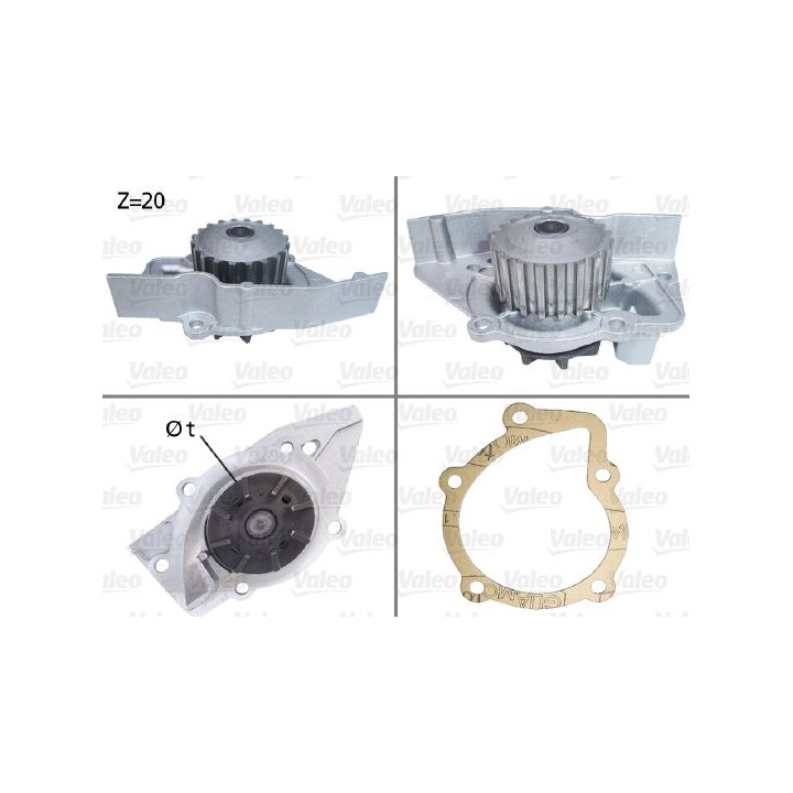 Vandens siurblys, variklio aušinimas VALEO 506029