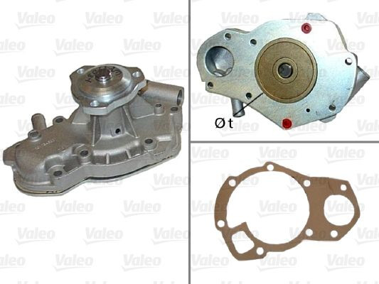Vandens siurblys, variklio aušinimas VALEO 506086