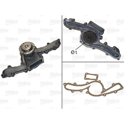 Vandens siurblys, variklio aušinimas VALEO 506101