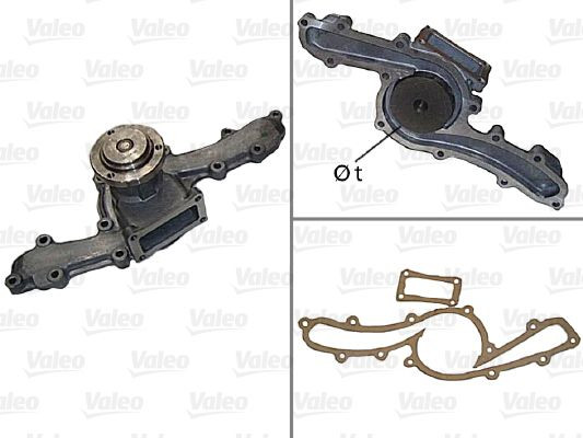 Vandens siurblys, variklio aušinimas VALEO 506101