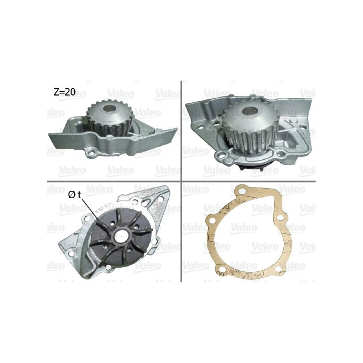 Vandens siurblys, variklio aušinimas VALEO 506117