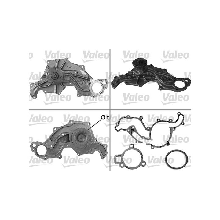 Vandens siurblys, variklio aušinimas VALEO 506173