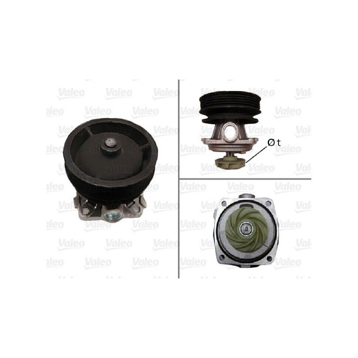 Vandens siurblys, variklio aušinimas VALEO 506334