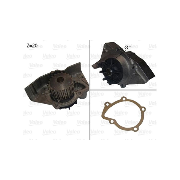 Vandens siurblys, variklio aušinimas VALEO 506530