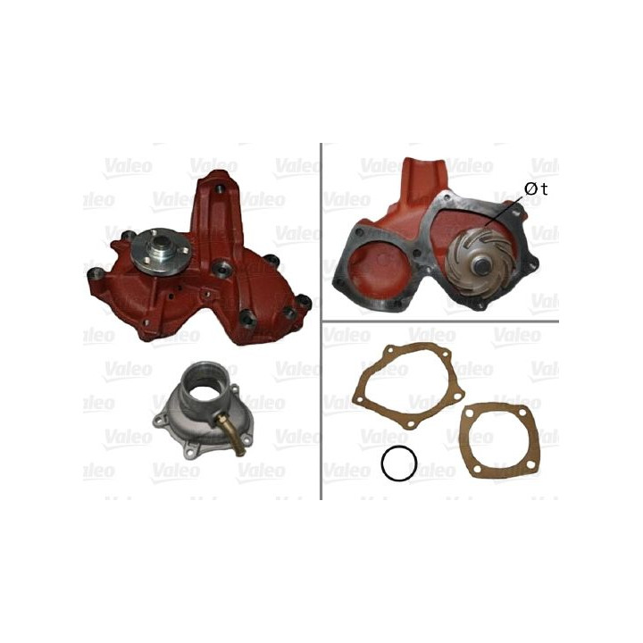 Vandens siurblys, variklio aušinimas VALEO 506562