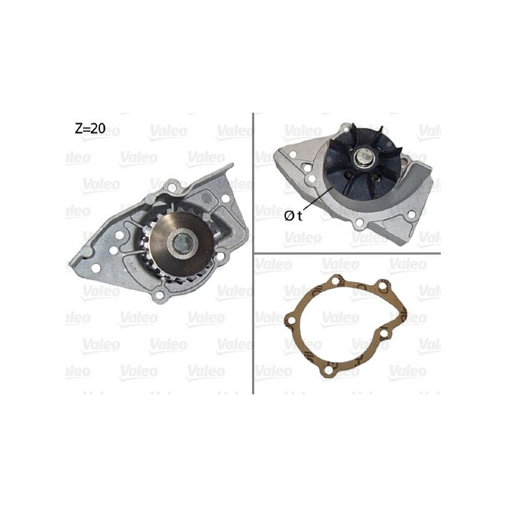 Vandens siurblys, variklio aušinimas VALEO 506574
