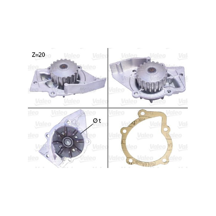 Vandens siurblys, variklio aušinimas VALEO 506575