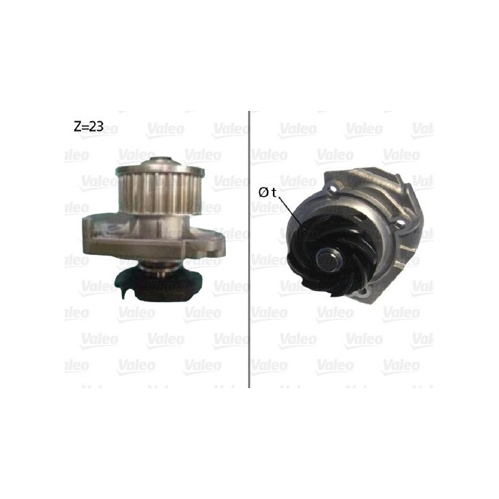 Vandens siurblys, variklio aušinimas VALEO 506686