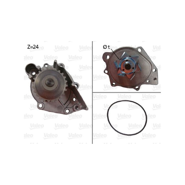 Vandens siurblys, variklio aušinimas VALEO 506696