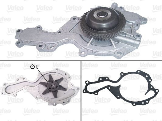 Vandens siurblys, variklio aušinimas VALEO 506728