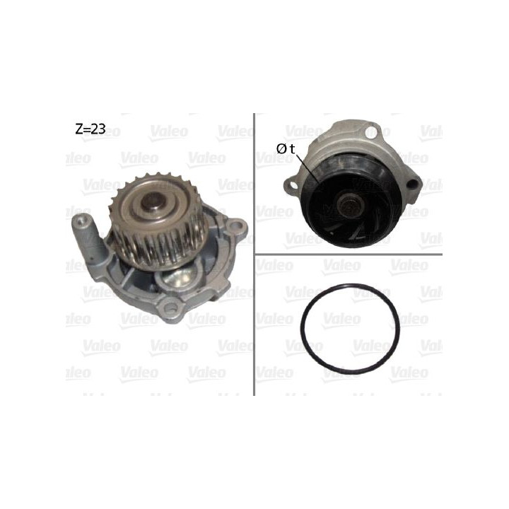 Vandens siurblys, variklio aušinimas VALEO 506790