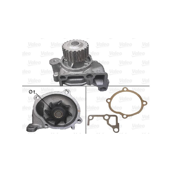 Vandens siurblys, variklio aušinimas VALEO 506880