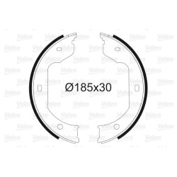 Stabdžių trinkelių komplektas, stovėjimo stabdis VALEO 562805