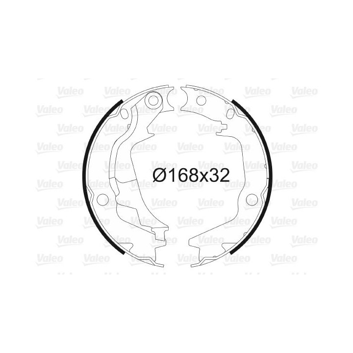 Stabdžių trinkelių komplektas, stovėjimo stabdis VALEO 564135