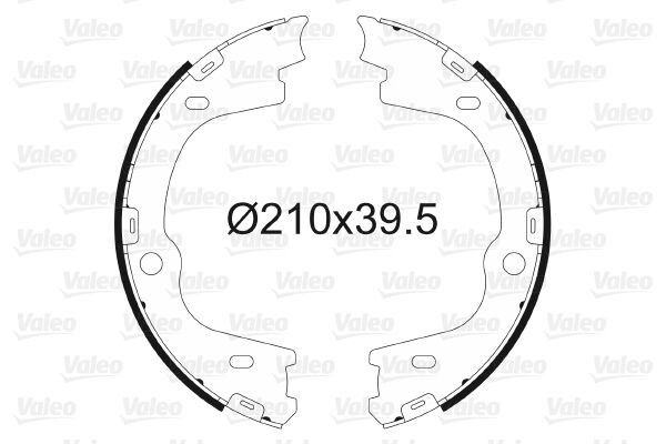 Stabdžių trinkelių komplektas, stovėjimo stabdis VALEO 564167