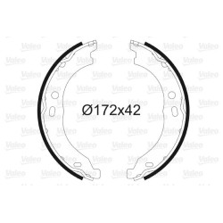 Stabdžių trinkelių komplektas, stovėjimo stabdis VALEO 564171