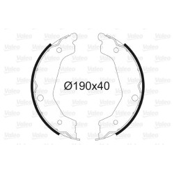 Stabdžių trinkelių komplektas, stovėjimo stabdis VALEO 564184