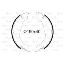 Stabdžių trinkelių komplektas, stovėjimo stabdis VALEO 564190