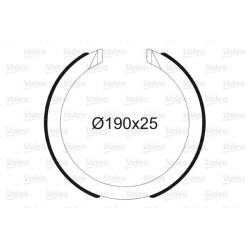 Stabdžių trinkelių komplektas, stovėjimo stabdis VALEO 564197