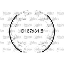 Stabdžių trinkelių komplektas, stovėjimo stabdis VALEO 564212