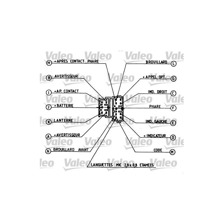 Vairo kolonėlės jungiklis VALEO 251260