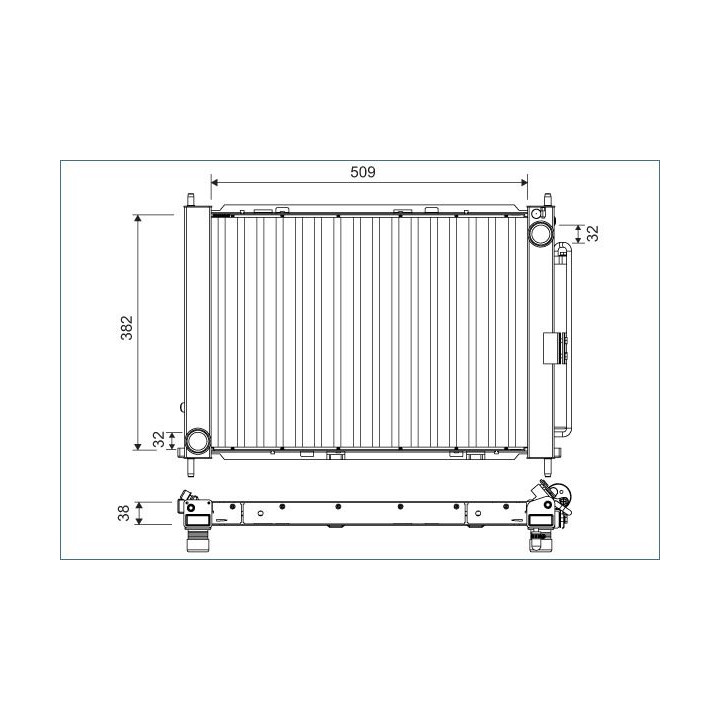 Aušintuvo modulis VALEO 822675