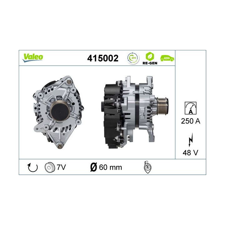 Kintamosios srovės generatorius, starteris VALEO 415002