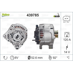 Kintamosios srovės generatorius, starteris VALEO 439785