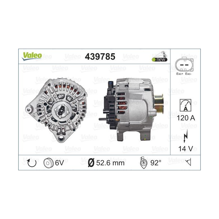 Kintamosios srovės generatorius, starteris VALEO 439785