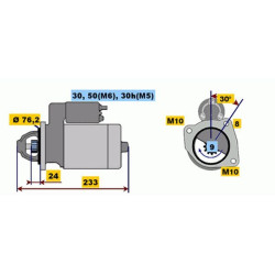 Starteris BOSCH 0 001 108 157