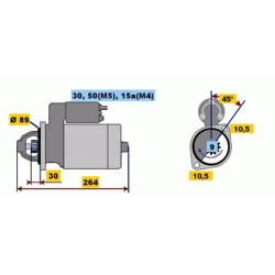 Starteris BOSCH 0 001 110 011