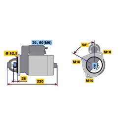 Starteris BOSCH 0 001 218 154