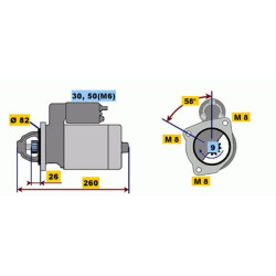 Starteris BOSCH 0 001 218 159