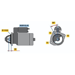 Starteris BOSCH 0 001 362 073