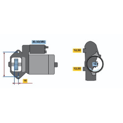 Starteris BOSCH 0 986 018 531