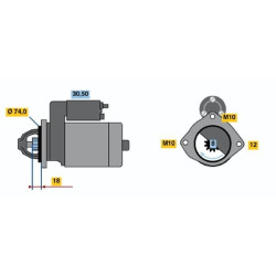 Starteris BOSCH 0 986 018 721