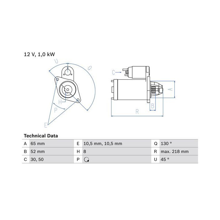 Starteris BOSCH 0 986 024 700