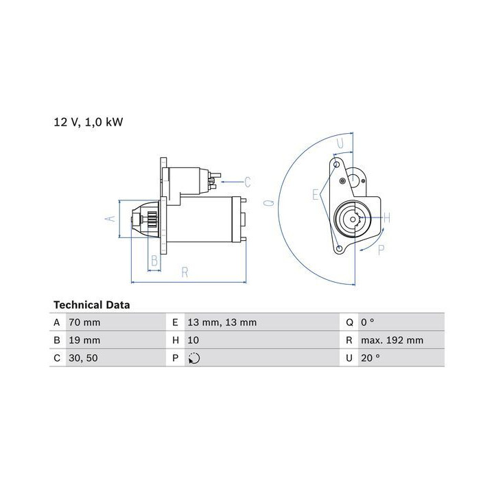 Starteris BOSCH 0 986 025 690