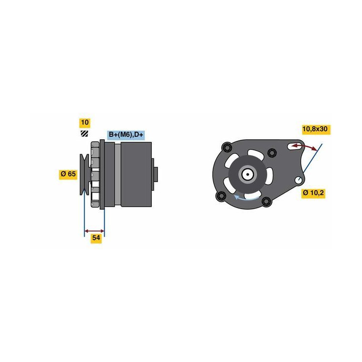Kintamosios srovės generatorius BOSCH 0 986 032 340